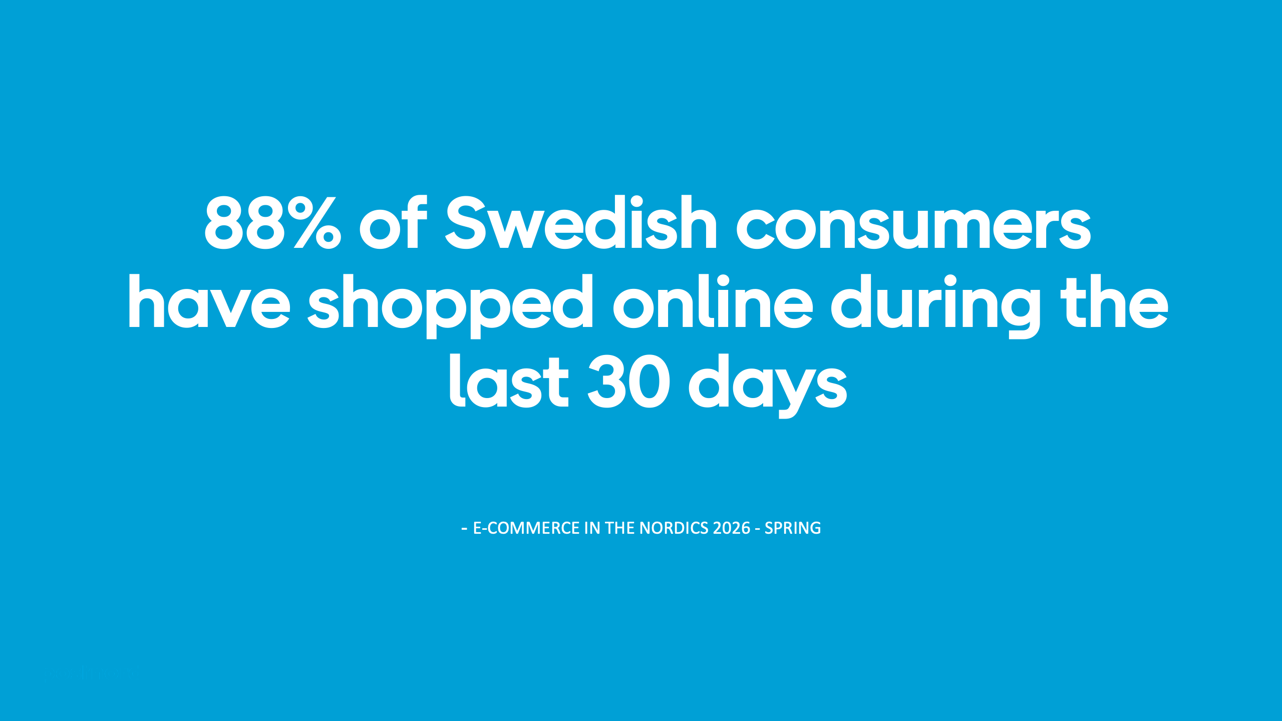 88% of Swedish consumers have shopped online during the last 30 days