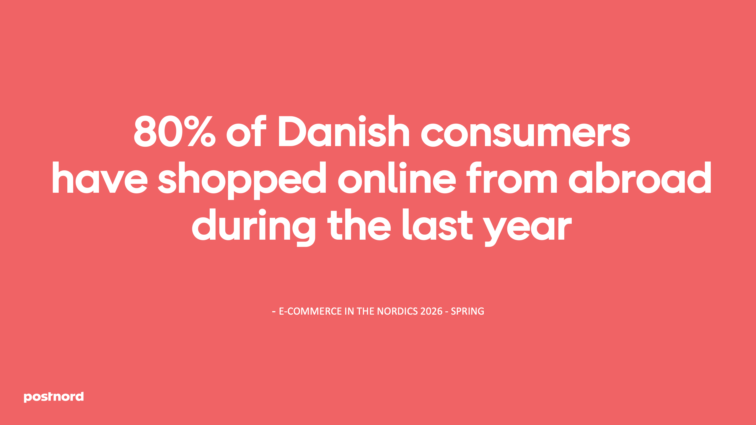 80% of Danish consumers have shopped online from abroad during the last year