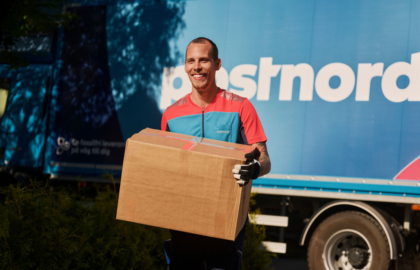 Man delivering parcel